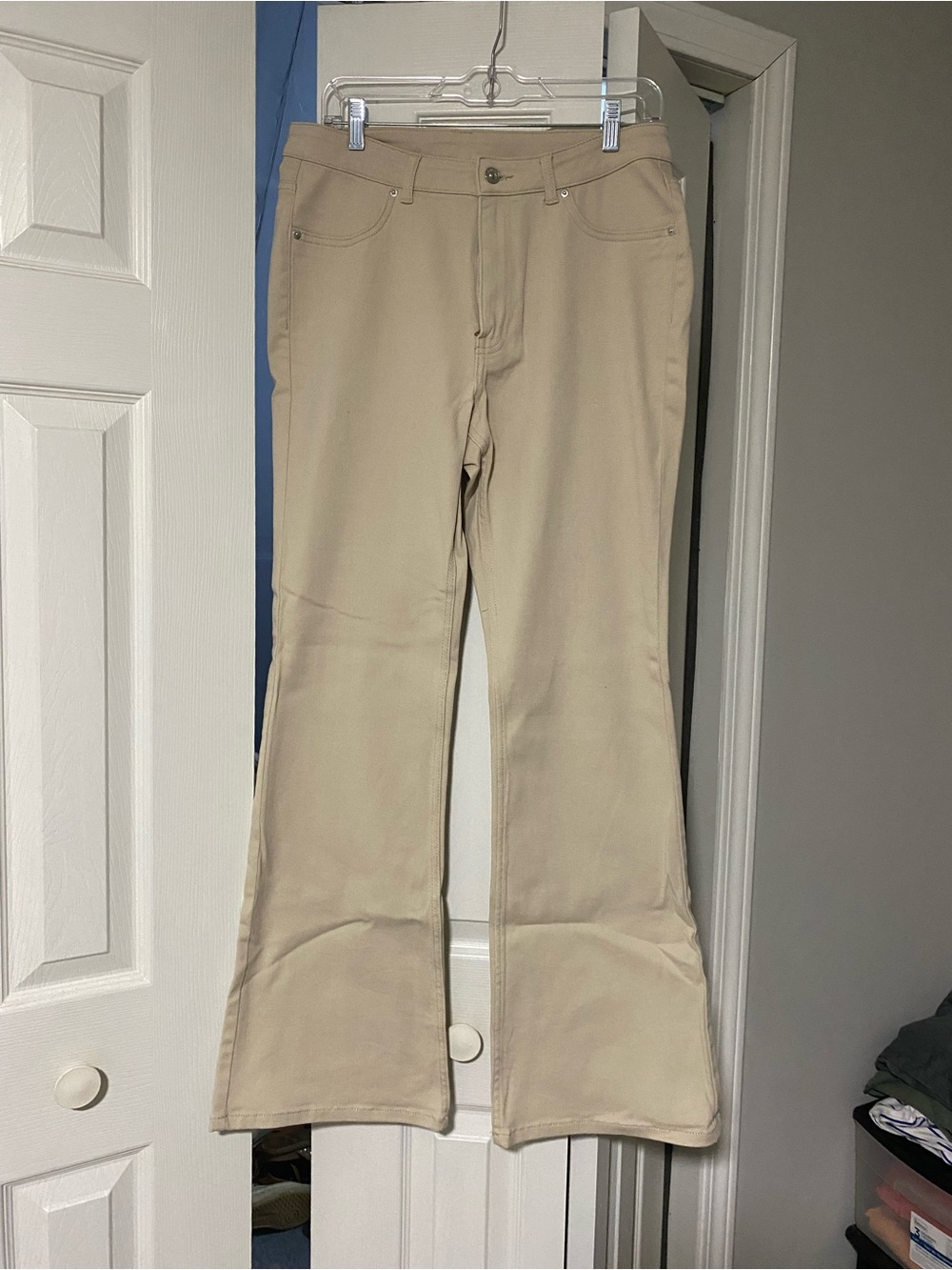 Divided Beige Flare Jeans - Neutral Wide Leg